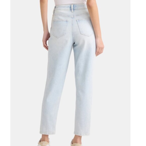 Time and True Light Blue High Rise Mom Jeans Size 6 - Picture 2 of 11